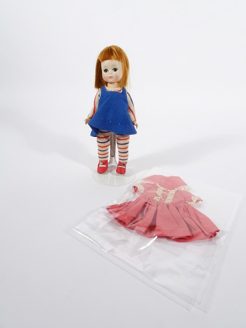 Madame Alexander 1960's hard plastic Maggie Mixup bend-knee walker (1 of 2)