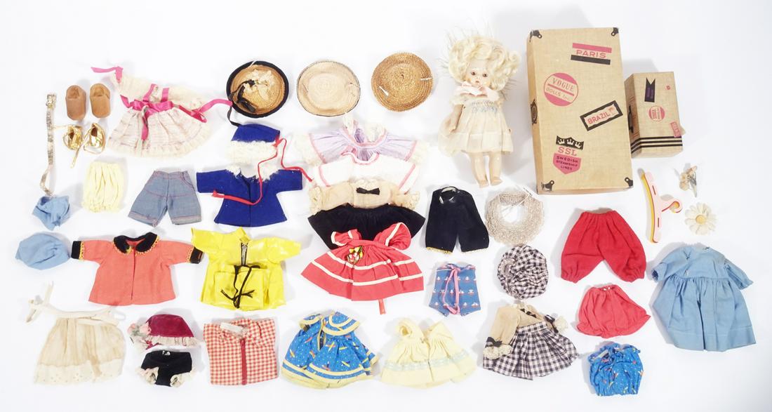 Vogue 1952-53 Ginny doll with factory outfits (1 of 4)