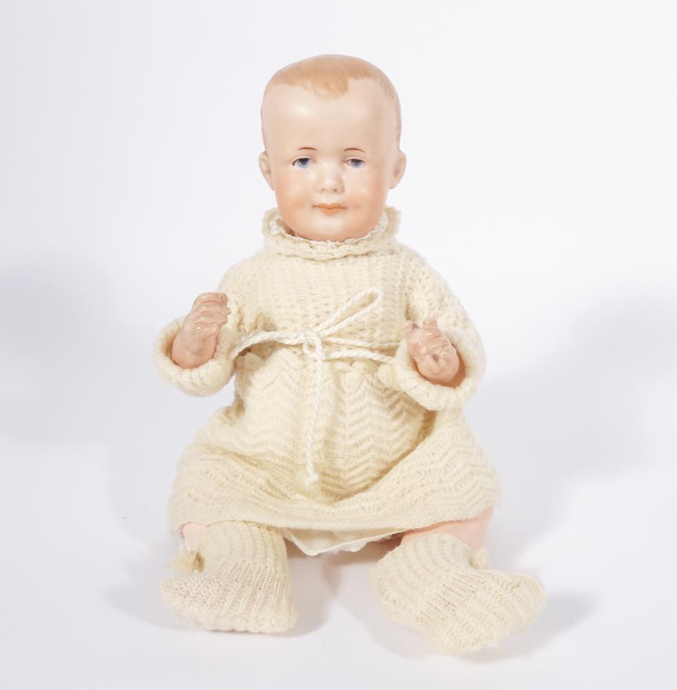 Antique bisque head character doll (1 of 3)