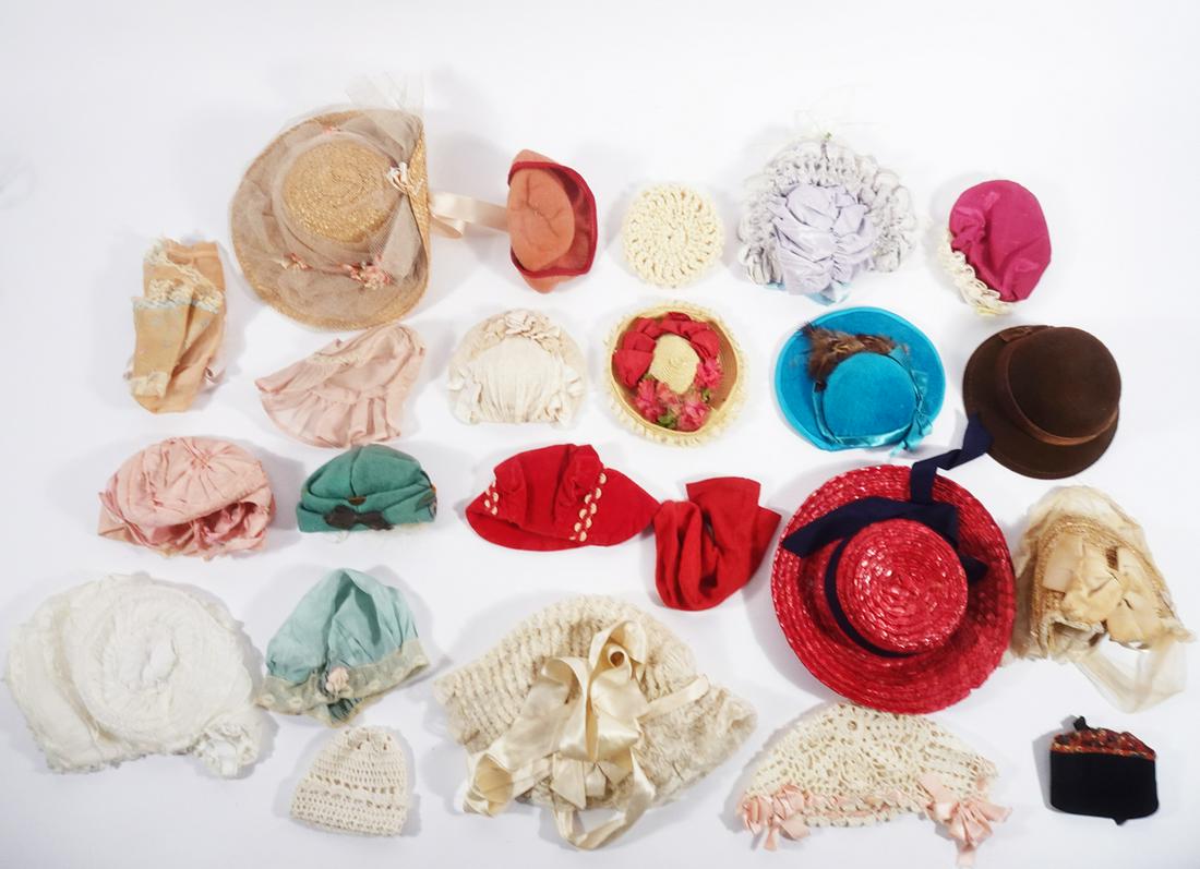 Antique and vintage doll hats (1 of 1)