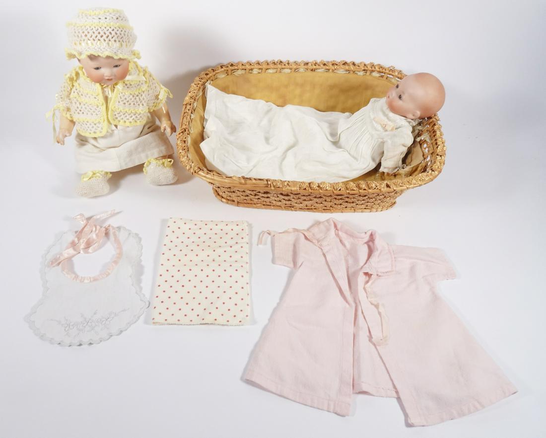 Two antique bisque dolls (1 of 6)