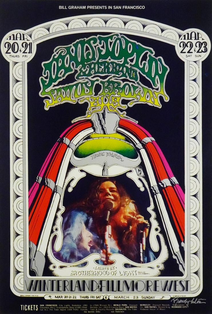 Janis Joplin and Her Band Concert Poster (1 of 2)
