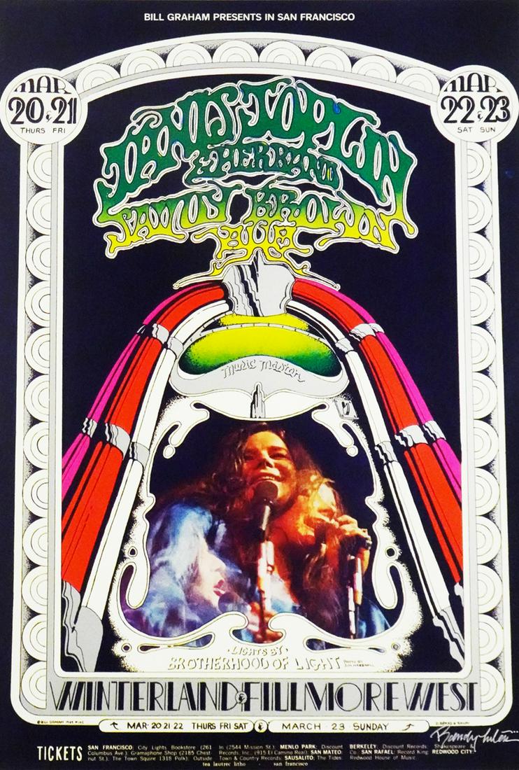 Janis Joplin and Her Band Concert Poster (1 of 2)