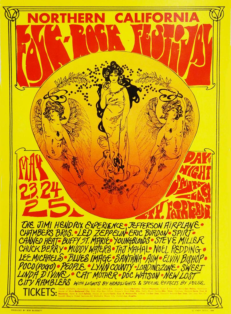 Northern California Folk Rock Concert Poster (1 of 1)
