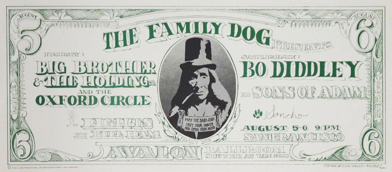 Big Brother and The Holding Co. Concert Poster (1 of 1)