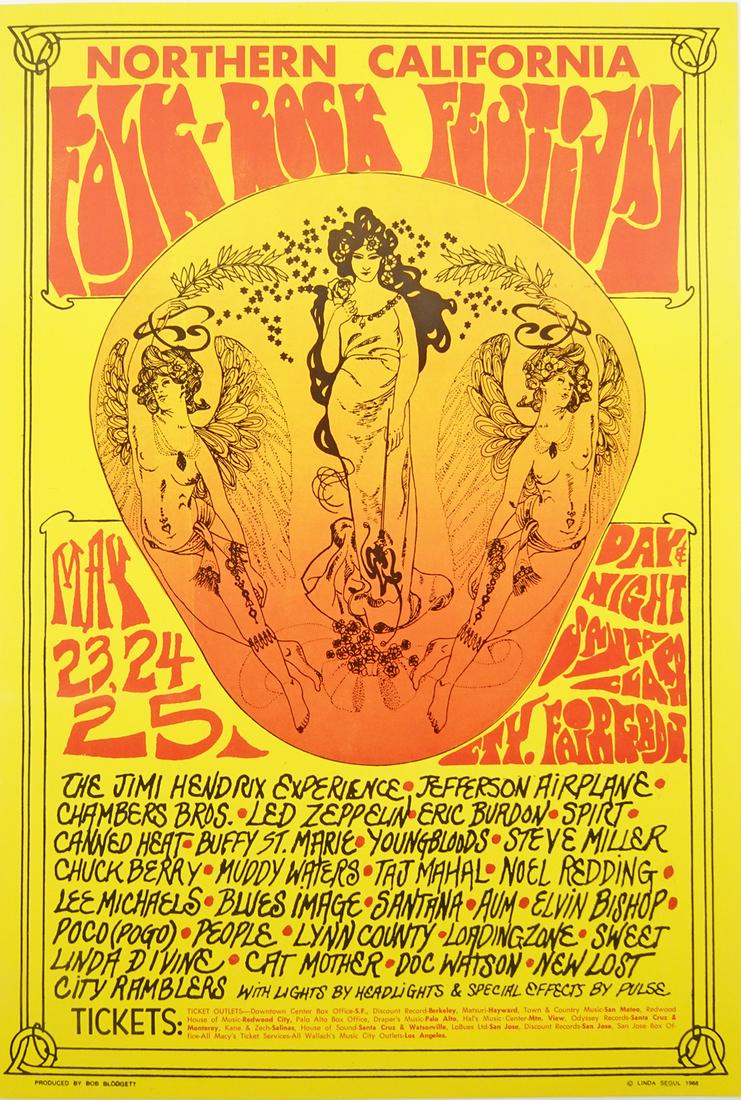 Northern California Folk Rock Concert Poster (1 of 1)