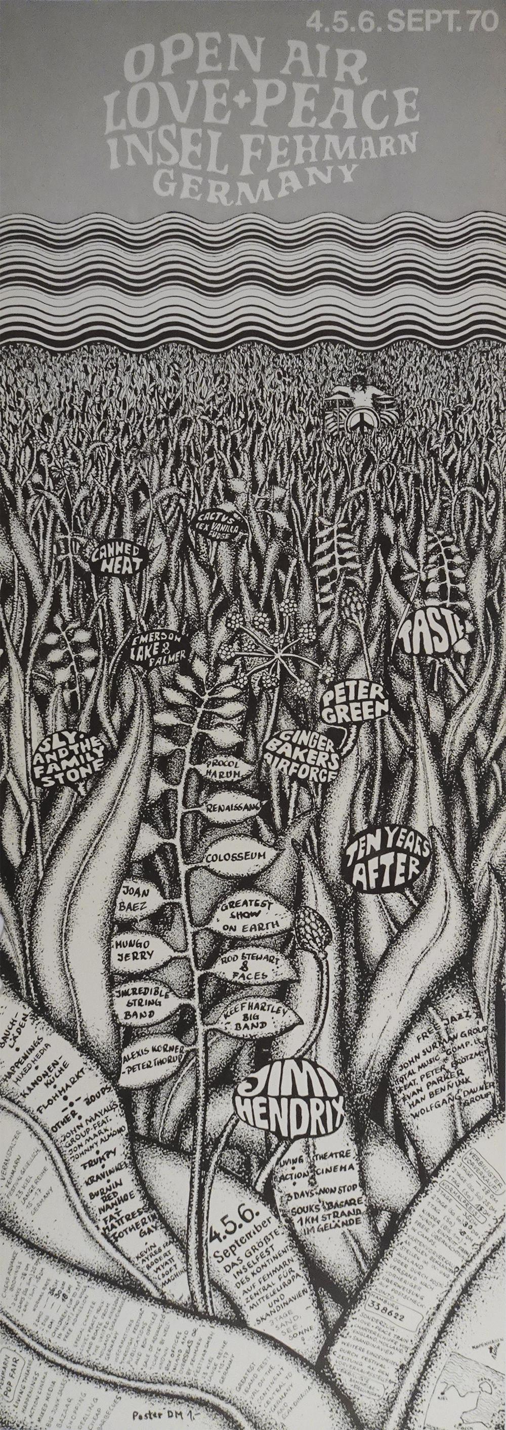 Open Air Love and Peace Festival Concert Poster (1 of 2)