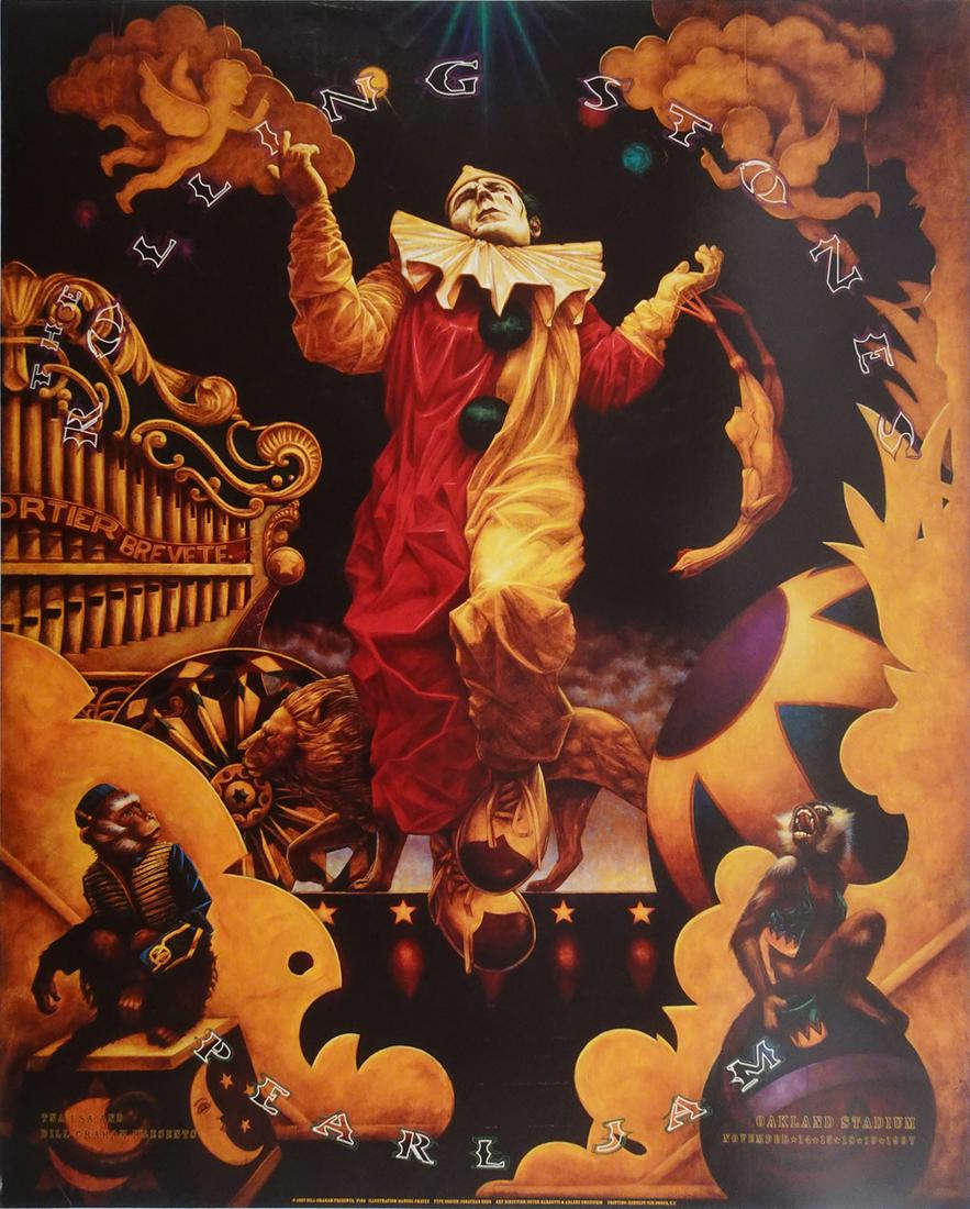 Rolling Stones/Pearl Jam Concert Poster (1 of 1)