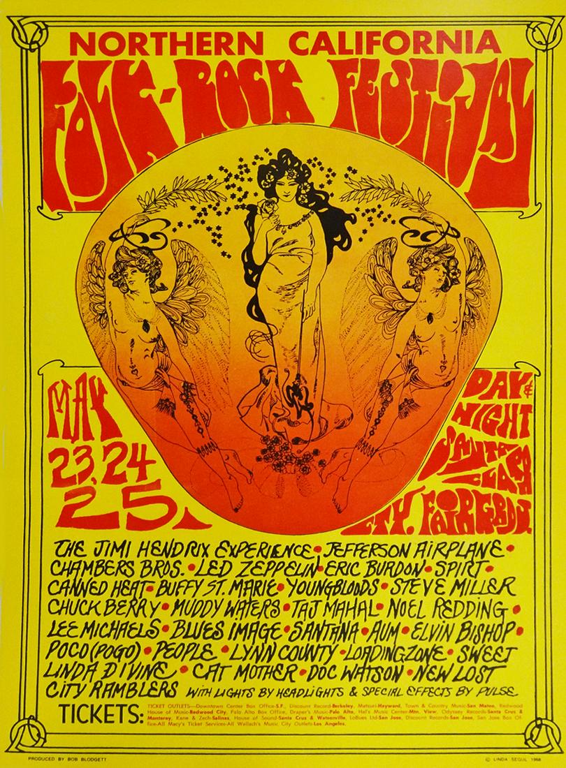 Northern California Folk Rock Concert Poster (1 of 1)