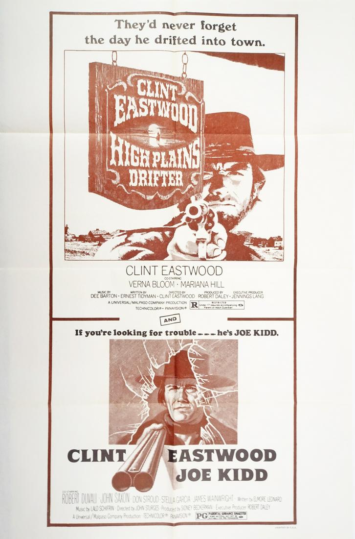 High Plains Drifter/Joe Kidd Movie Poster (1 of 1)