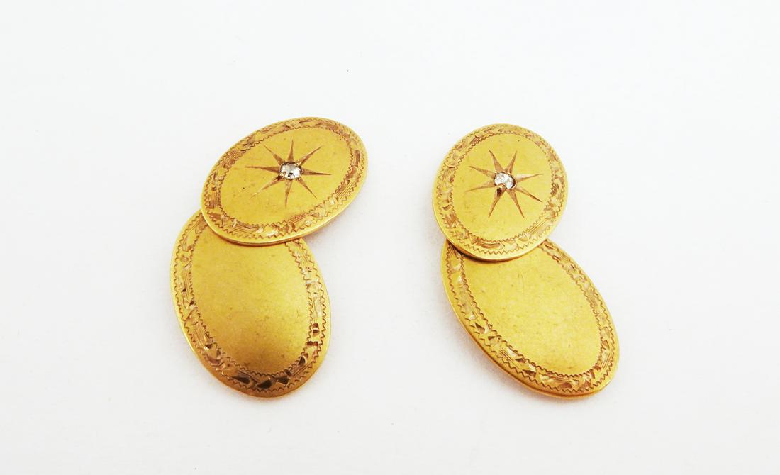 Vintage 14K Gold Cuff Links (1 of 2)
