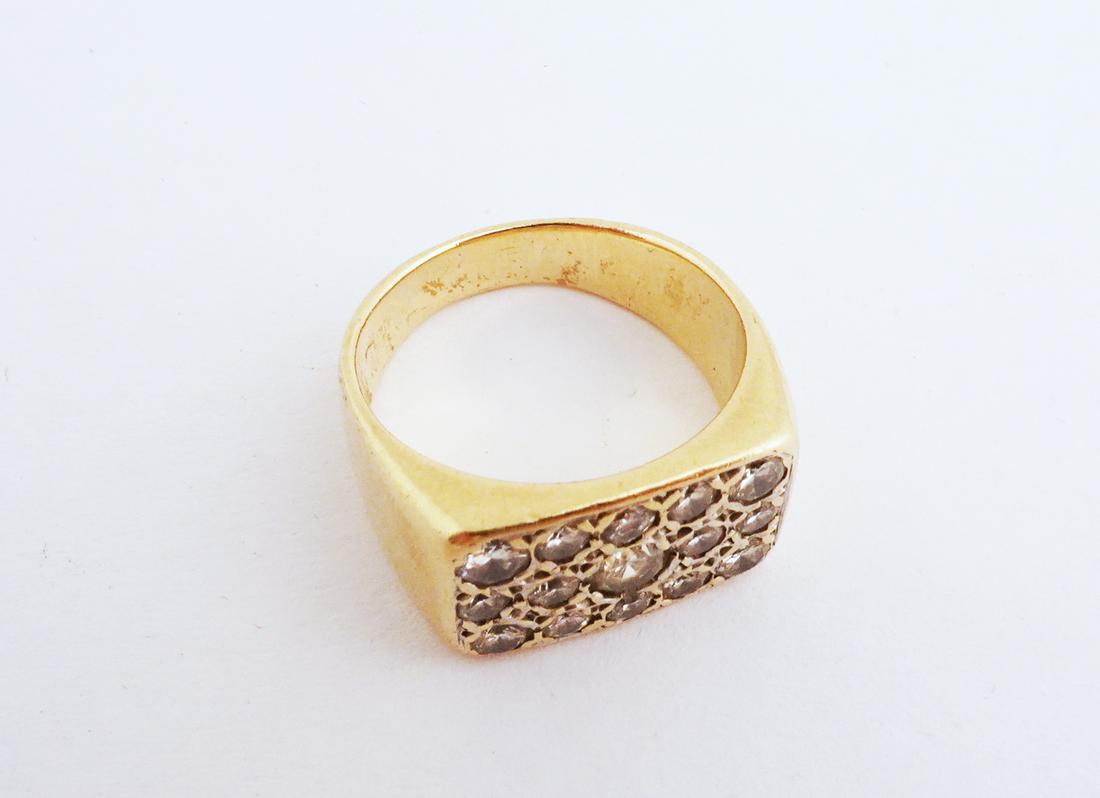 Pave Diamond 14K Gold Ring (1 of 2)