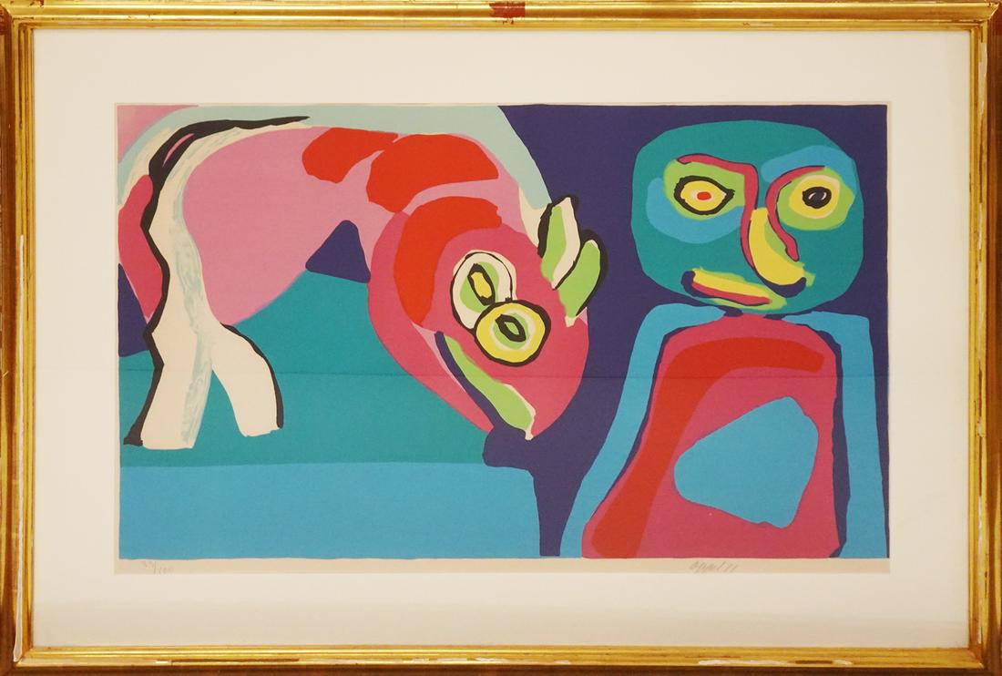 Karel Appel Colored Lithograph (1 of 4)