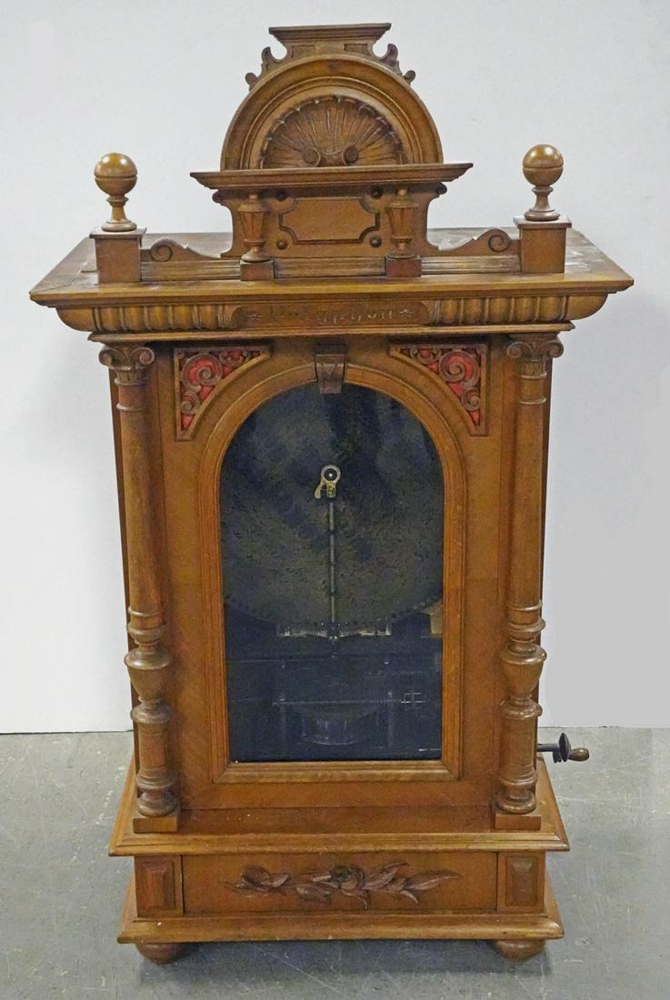 Peters Leipzig Polyphon Coin Operated Upright Music Box (1 of 7)