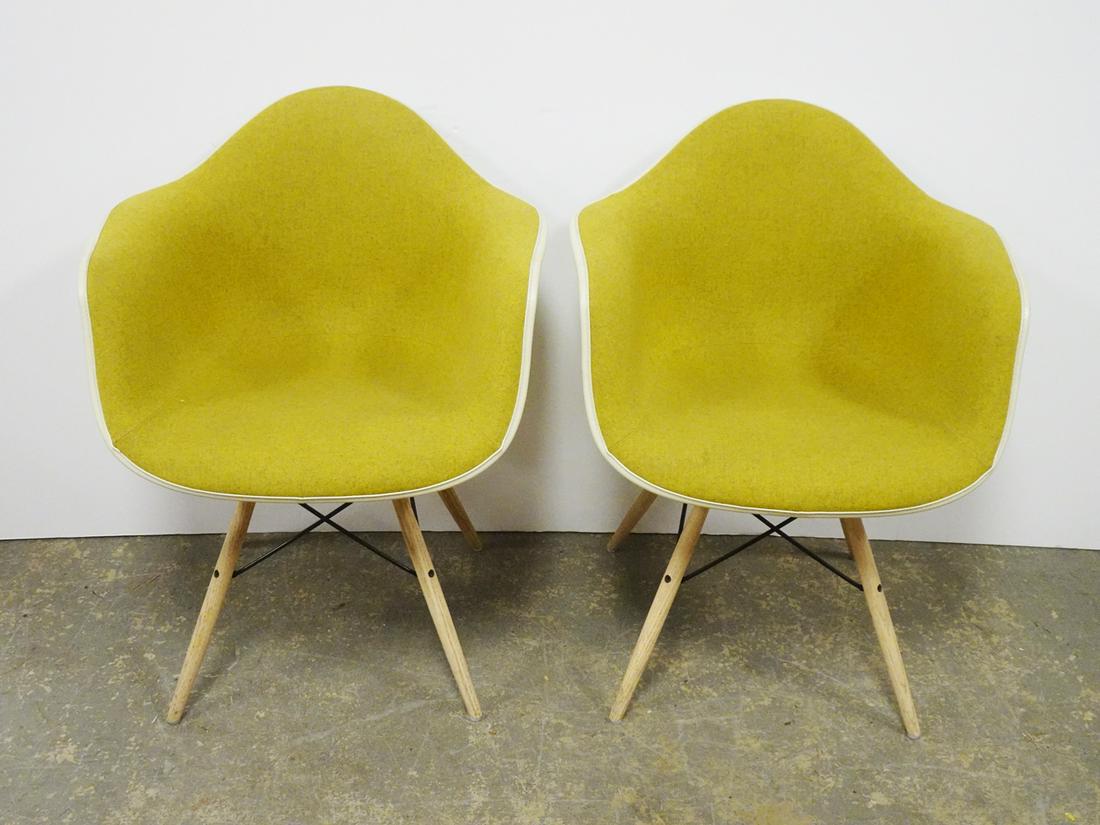 Pair of Eames DFAW Arm Chairs (1 of 3)