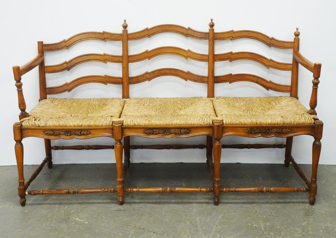 Country French Fruitwood Settee (1 of 2)