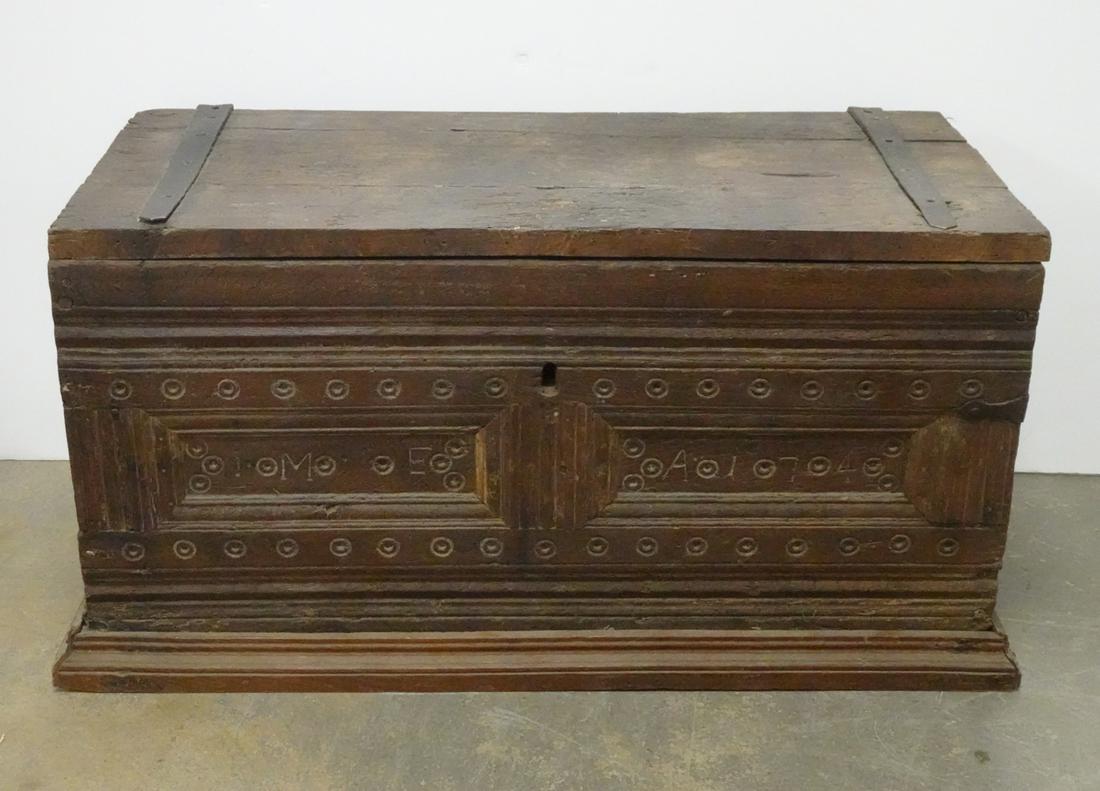 Oak Jacobean Style Blanket Chest (1 of 4)