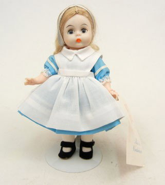 1968-70s Madame Alexander "Alice in Wonderland": 1968-70s Madame Alexander "Alice in Wonderland" doll, 8", all original with tag