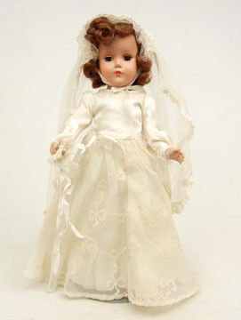 1950 Arranbee (R&B) Bride doll, all: 1950 Arranbee (R&B) Bride doll, all original hard plastic, 14"