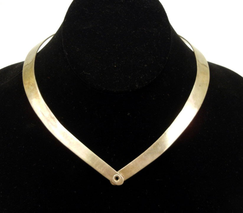 Mexican sterling silver collar necklace, necklace