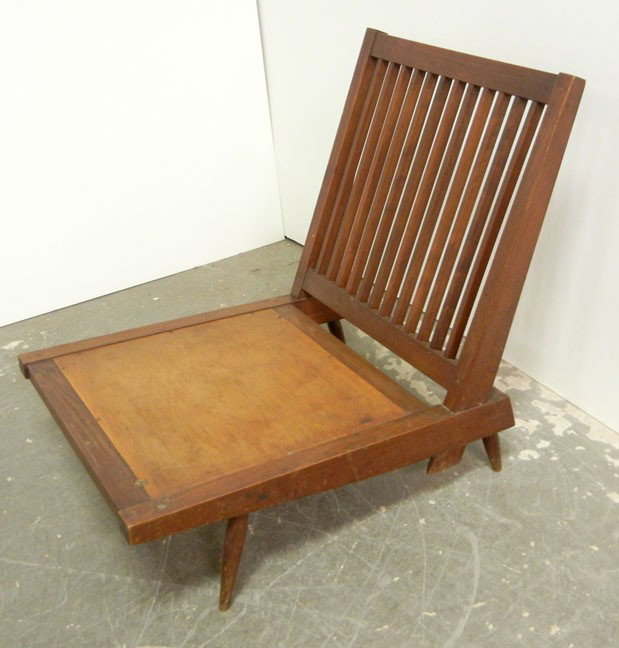 George Nakashima side chair with spindle back, 30 : George Nakashima side chair with spindle back, 30 1/2" x 24" x 30 3/4"