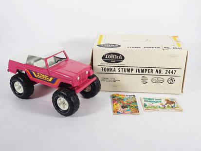 1970's Tonka Toys Stump Jumper: Circa 1970's Tonka Toys pressed metal No. 2447 Stump Jumper with its original box