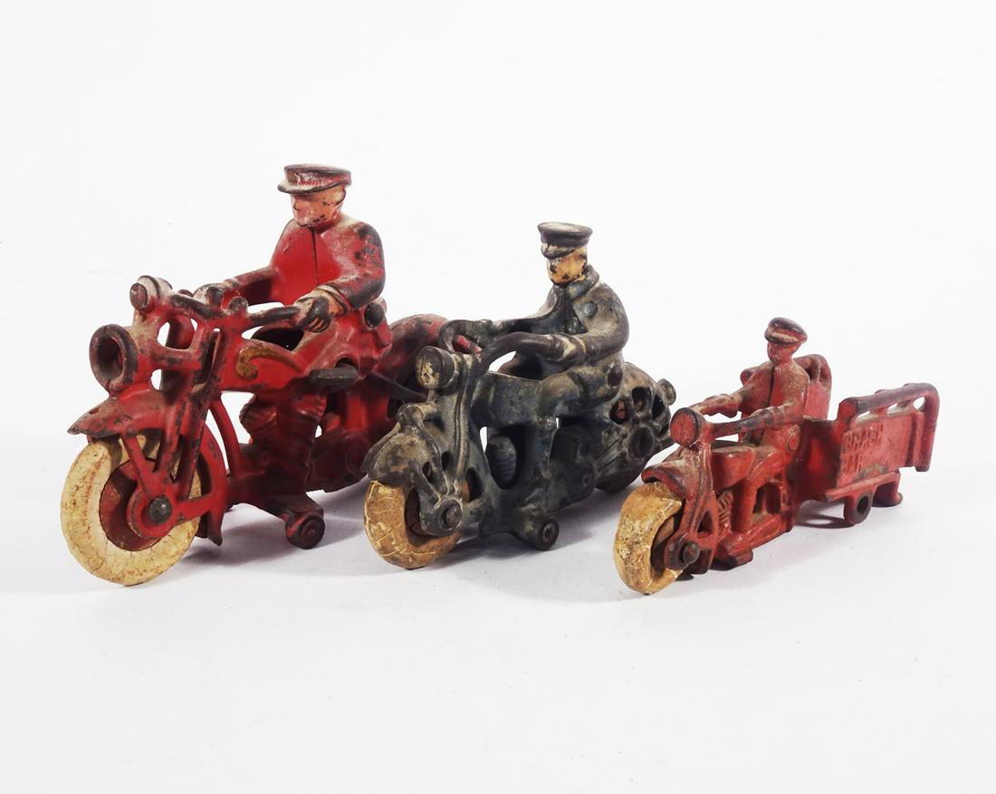 1920's-30's Cast Iron Motorcycles Grouping (1 of 2)