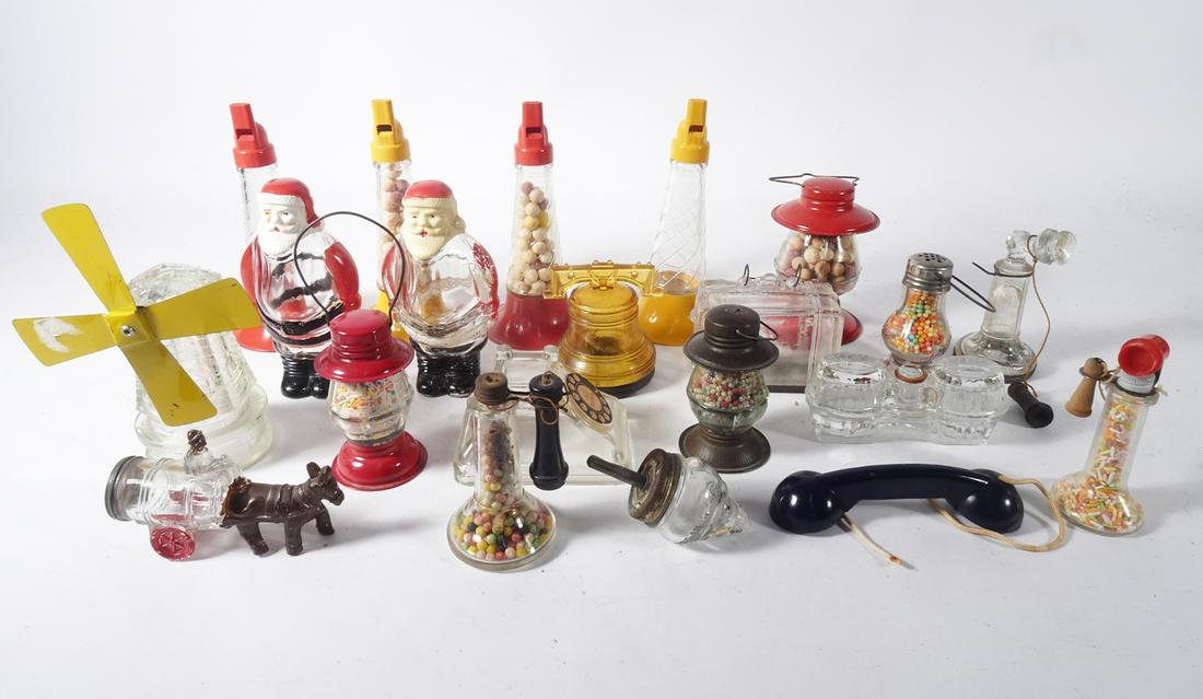 1930's-1950's Glass Candy Containers Grouping (1 of 6)