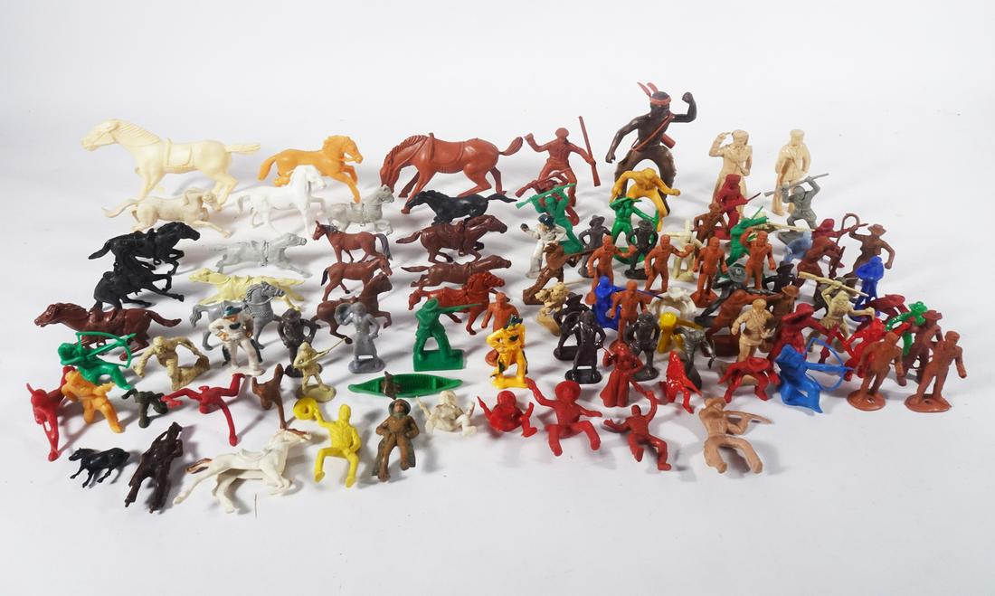 1950's Plastic Toy Western Figures Grouping (1 of 10)