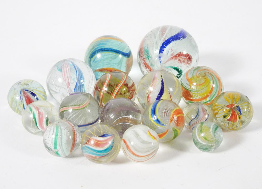 Antique Handmade German Glass Marbles Grouping (1 of 2)