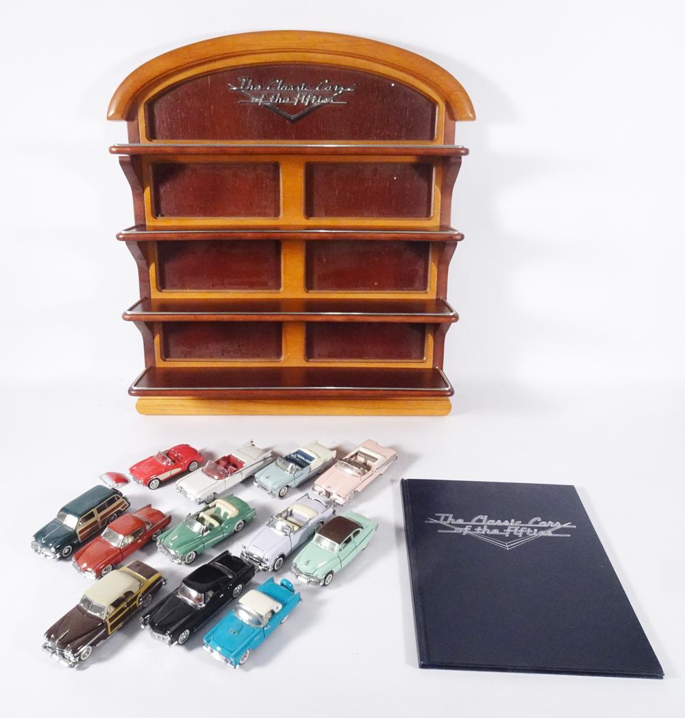 Franklin Mint Classic Cars Of The Fifties Display