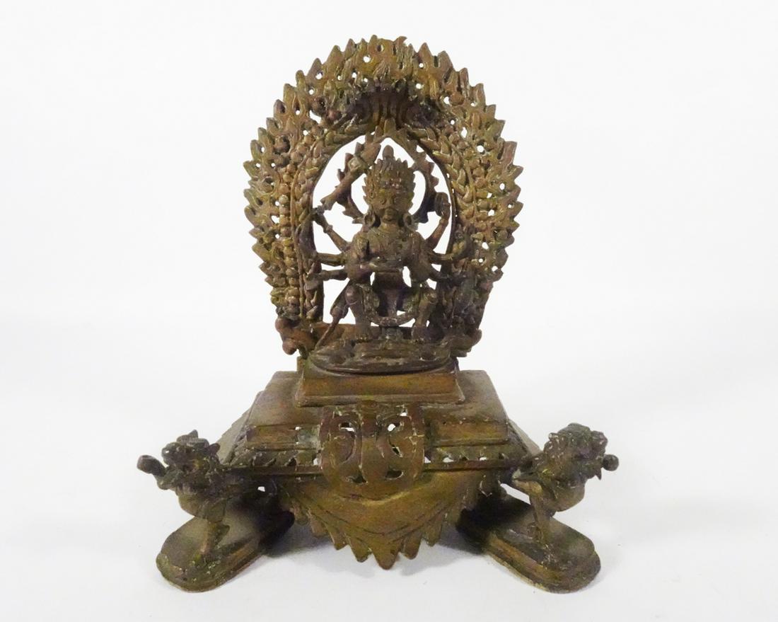 Antique Tibetan Bronze Buddha Altar Shrine (1 of 3)