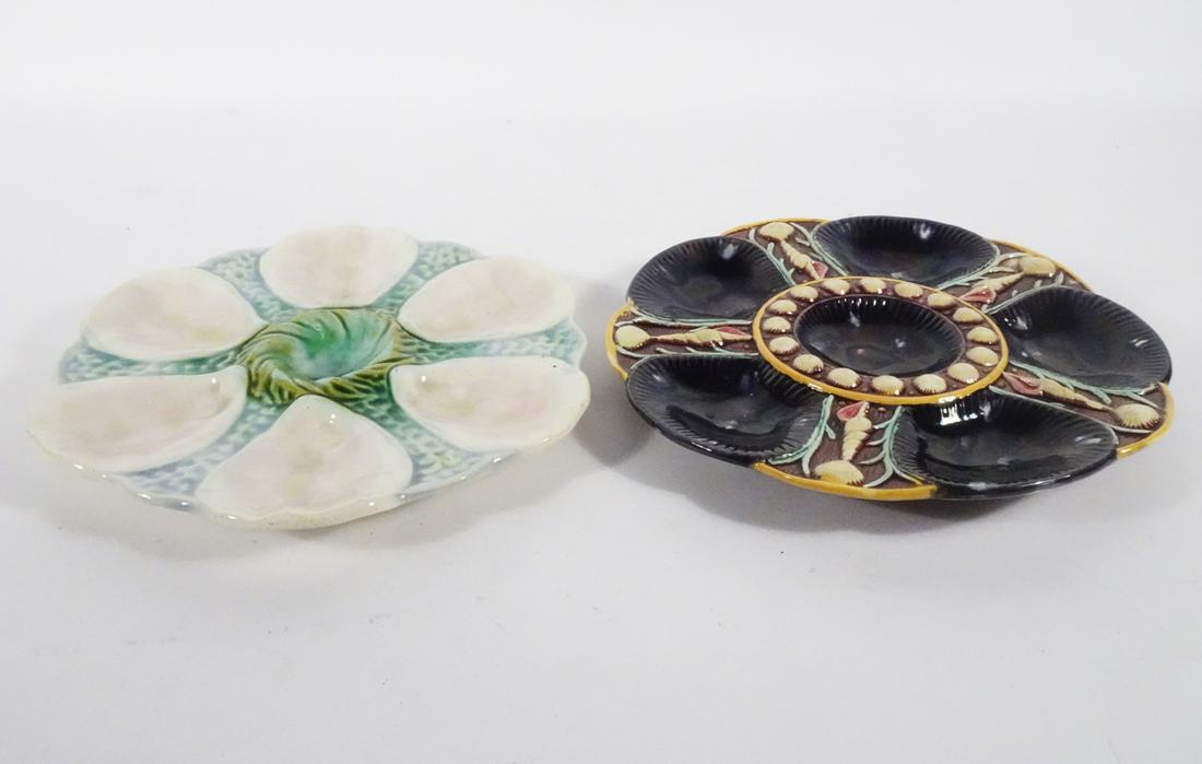 Two Majolica Oyster Plates (1 of 2)