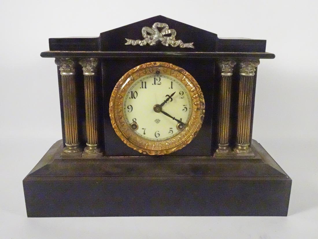 Ansonia Clock Co. Iron Case Mantle Clock (1 of 4)