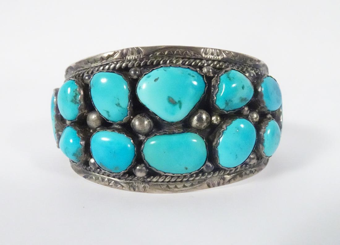 Sterling Turquoise Cuff (1 of 5)