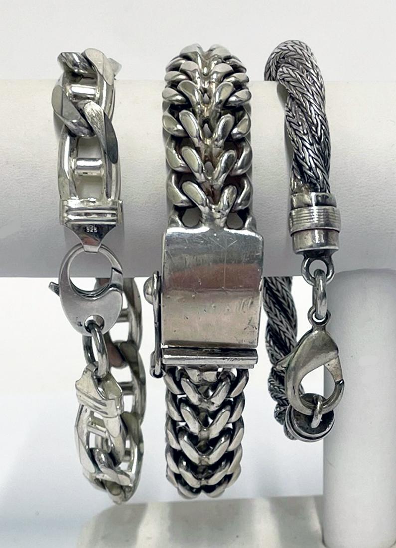 Three Sterling Bracelets (1 of 2)