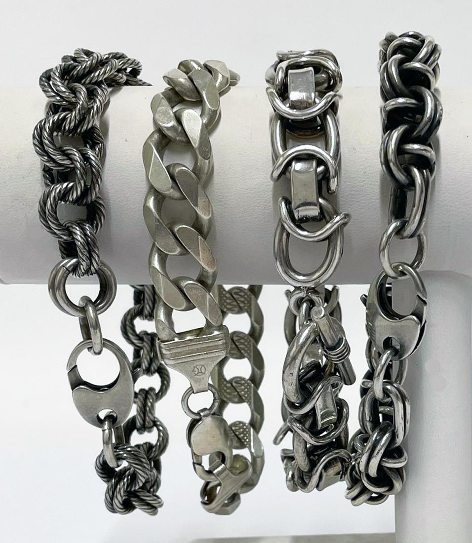 Four Sterling Bracelets (1 of 2)