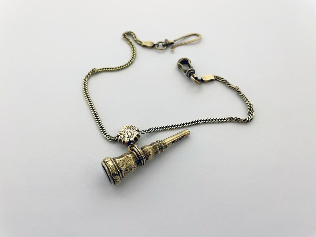 14K Gold Duplex Key Watch Fob (1 of 2)