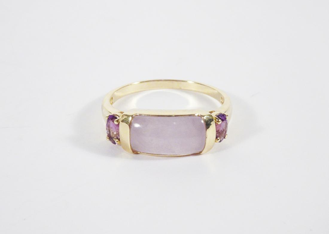 14K Gold Jade Amethyst Ring (1 of 2)