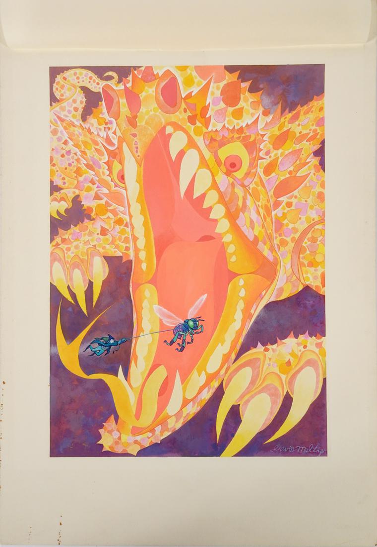 Davis Meltzer Gouache on Illustration Board (1 of 2)