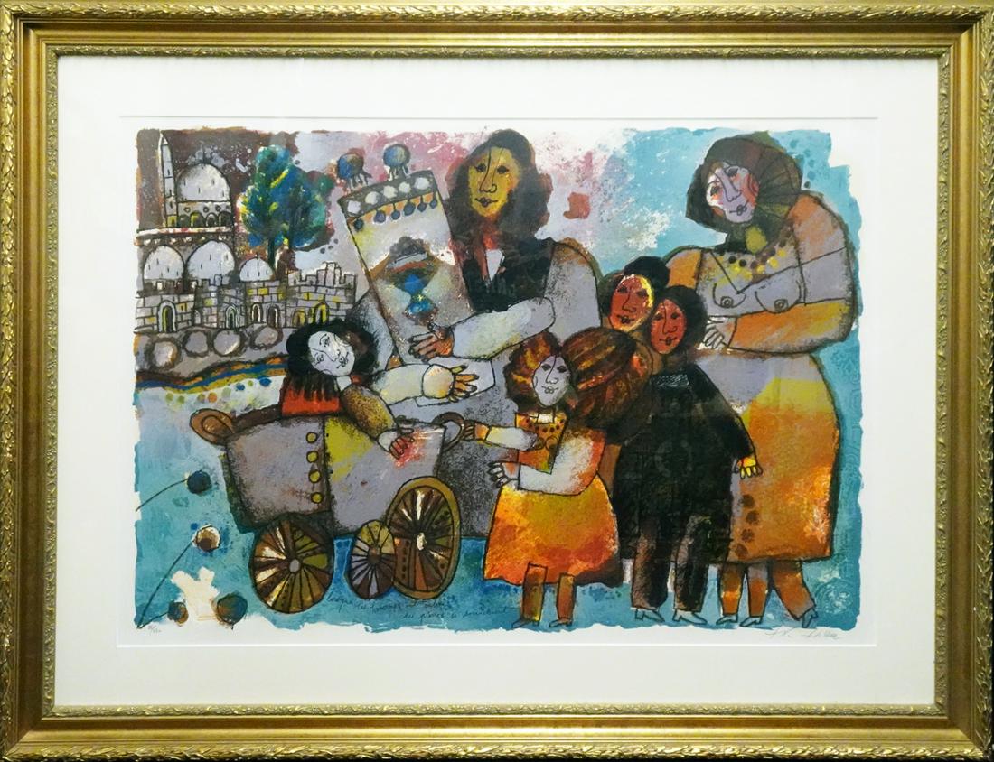 Theo Tobiasse Colored Lithograph (1 of 3)