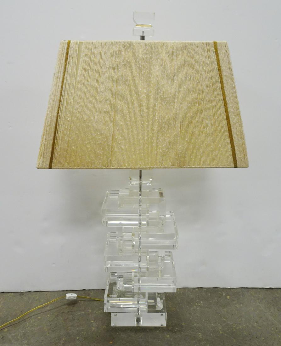 Modern Lucite Table Lamp (1 of 3)