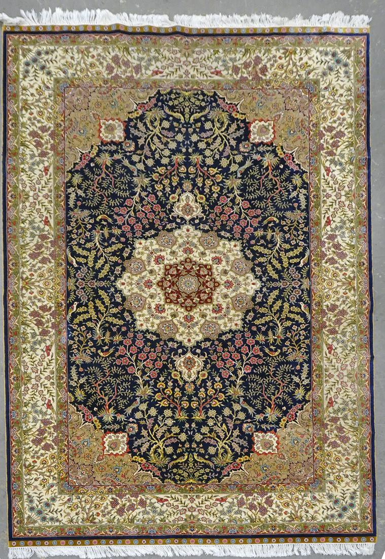 Persian Tabriz Silk Rug (1 of 2)