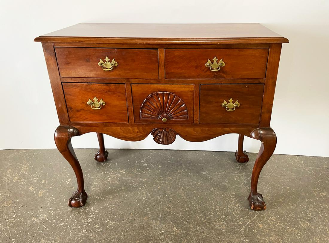 Johnson Furniture Co. Walnut Lowboy (1 of 3)
