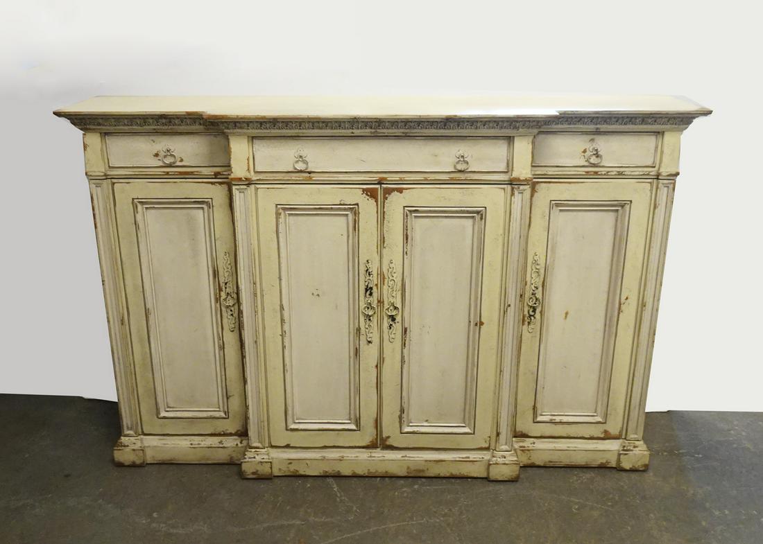 Habersham Distressed Painted Wood Sideboard (1 of 4)