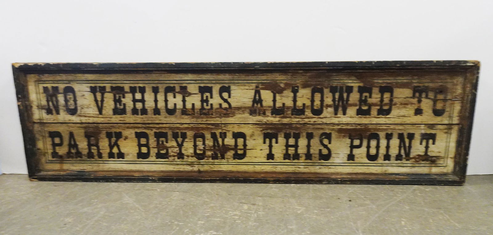 Antique Hand Painted Wood Trade Sign (1 of 2)
