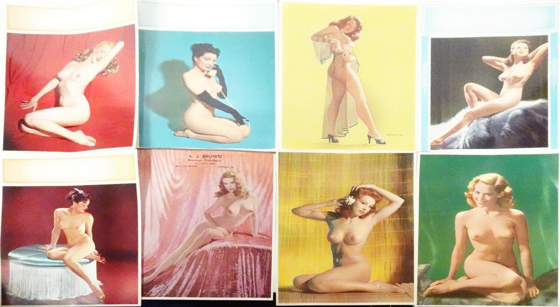Salesman Sample Pin-Up Girl Lithographs (1 of 5)