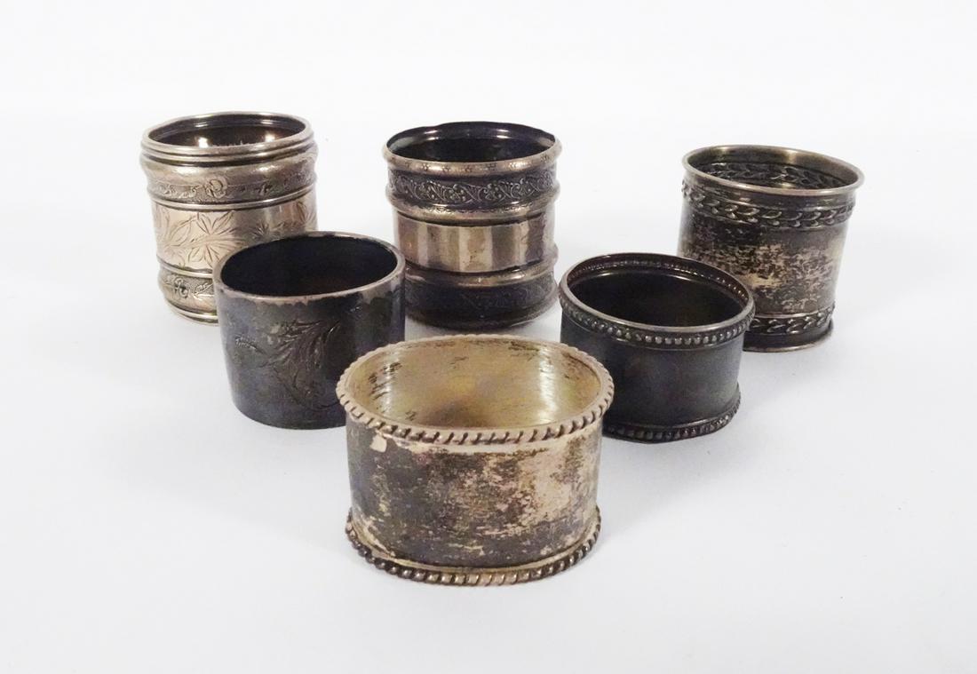 Sterling Silver Napkin Rings Grouping (1 of 2)