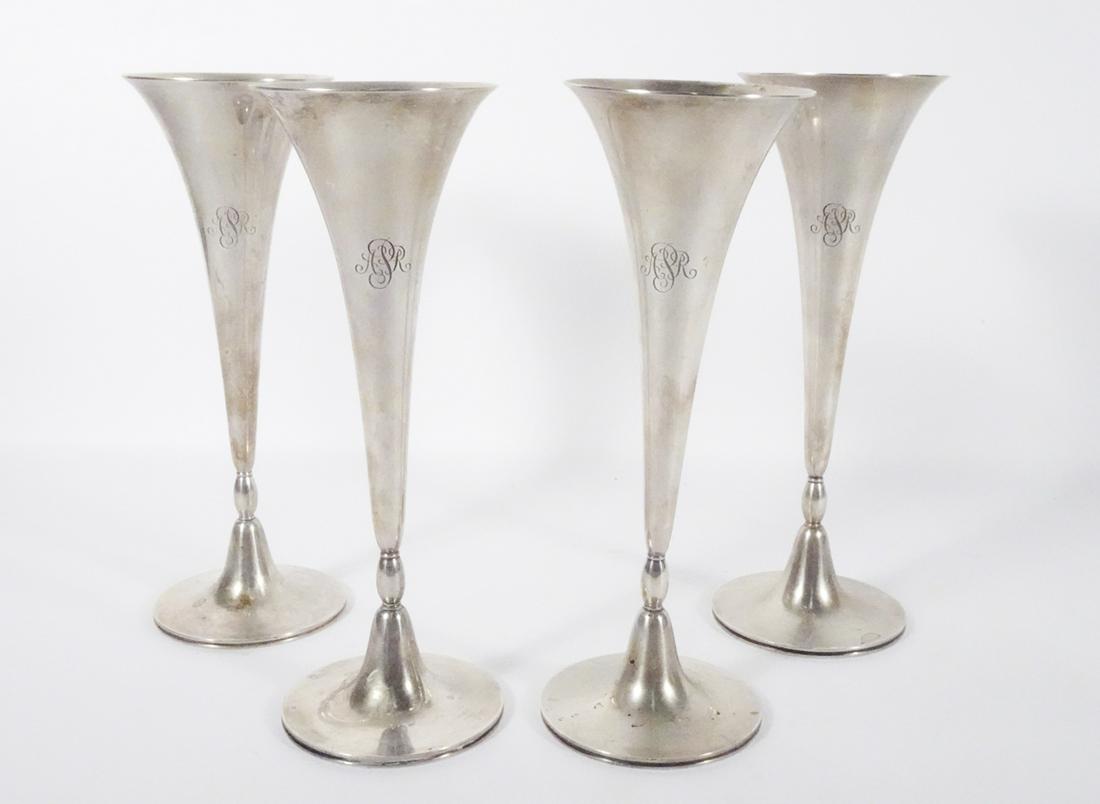 Tiffany and Co. Sterling Silver Trumpet Vases (1 of 3)