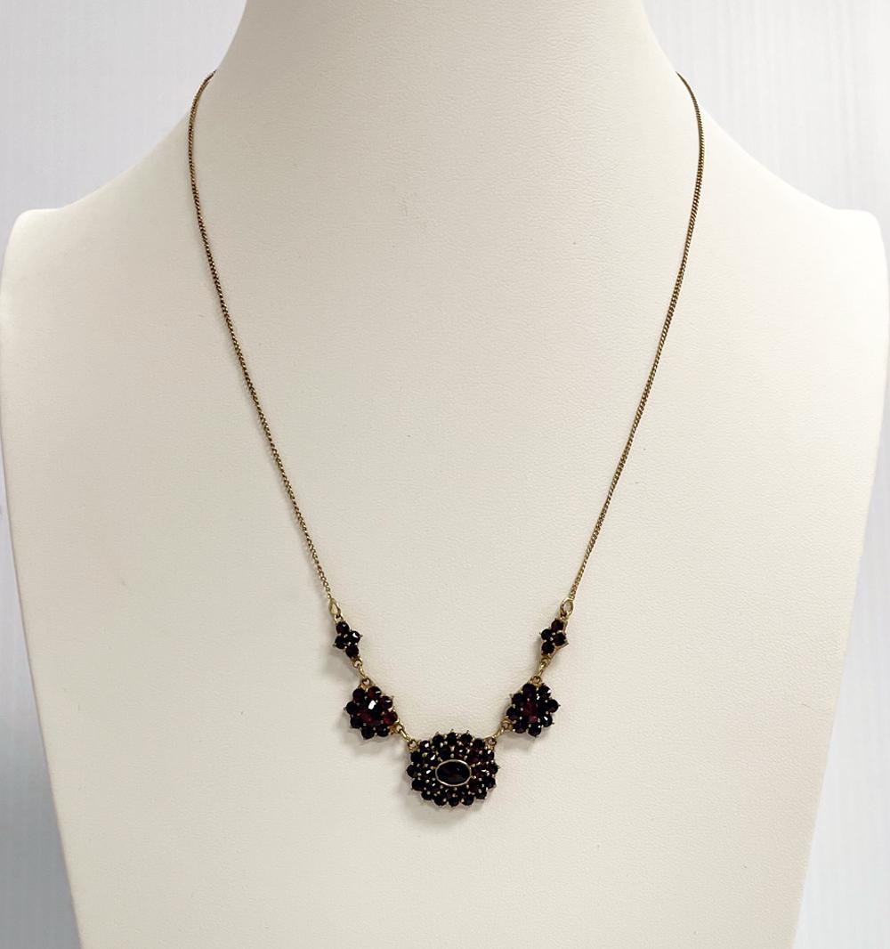 Garnet 14K Gold Necklace (1 of 4)